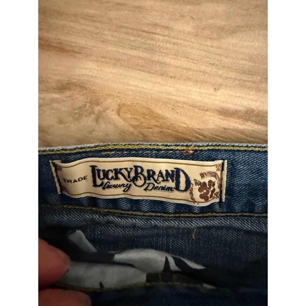 Lucky Brand Mens Made In‎ America Straight Leg Blue Jeans Size 33 Regular Inseam - Picture 4 of 8